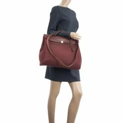 Hermes Brown Herbag Convertible Satchel 39CM For Women 20 Hermes Brown Herbag Convertible Satchel 39CM For Women -Deals Hermes Store luxury women hermes used handbags p19348 002