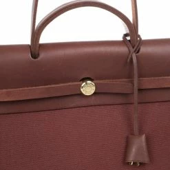 Hermes Brown Herbag Convertible Satchel 39CM For Women 29 Hermes Brown Herbag Convertible Satchel 39CM For Women -Deals Hermes Store luxury women hermes used handbags p19348 011
