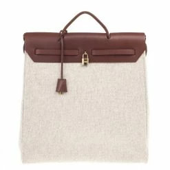 Hermes Brown Herbag Convertible Satchel 39CM For Women 30 Hermes Brown Herbag Convertible Satchel 39CM For Women -Deals Hermes Store luxury women hermes used handbags p19348 012