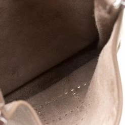 Hermes Etoupe Clemence Leather Evelyne III PM Bag For Women -Deals Hermes Store luxury women hermes used handbags p196093 013