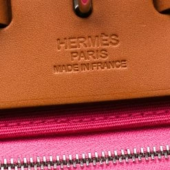 Hermes Bougainvillea Canvas And Leather Herbag Zip 31 Bag For Women -Deals Hermes Store luxury women hermes used handbags p197720 014
