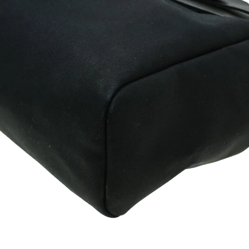 Hermes Black Canvas And Leather 2in1 Herbag Zip 39 Bag For Women 12 Hermes Black Canvas And Leather 2in1 Herbag Zip 39 Bag For Women - Image 10