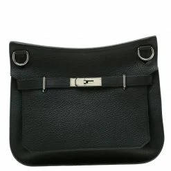 Hermes Black Togo Leather Jypsiere 28 Bag For Women