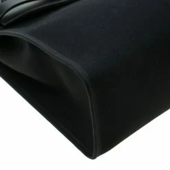 Hermes Black Canvas And Leather Herbag Zip 31 Bag For Women -Deals Hermes Store luxury women hermes used handbags p198654 012