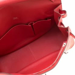 Hermes Bougainvillea Clemence Leather Palladium Hardware Jypsiere 37 Bag For Women -Deals Hermes Store luxury women hermes used handbags p200027 005