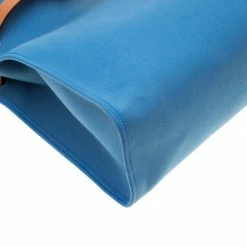 Hermes Blue/Brown Canvas And Leather Herbag Zip 31 Bag For Women -Deals Hermes Store luxury women hermes used handbags p200122 013