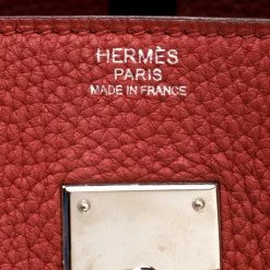 Hermes Rouge Grenat Togo Leather Palladium Hardware Birkin 30 Bag For Women -Deals Hermes Store luxury women hermes used handbags p200366 005