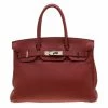 Hermes Rouge Grenat Togo Leather Palladium Hardware Birkin 30 Bag For Women -Deals Hermes Store luxury women hermes used handbags p200366 011
