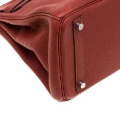 Hermes Rouge Grenat Togo Leather Palladium Hardware Birkin 30 Bag For Women -Deals Hermes Store luxury women hermes used handbags p200366 013