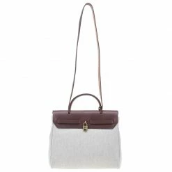 Hermes Noir Toile Herbag Zip 31 CM For Women -Deals Hermes Store luxury women hermes used handbags p2019 004