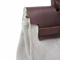 Hermes Noir Toile Herbag Zip 31 CM For Women -Deals Hermes Store luxury women hermes used handbags p2019 011