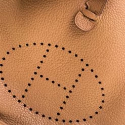 Hermes ALezan Clemence Leather Evelyne III PM Bag For Women -Deals Hermes Store luxury women hermes used handbags p207637 003