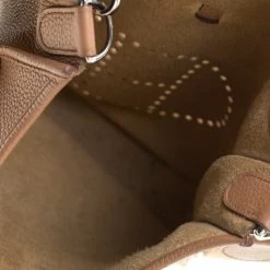 Hermes ALezan Clemence Leather Evelyne III PM Bag For Women -Deals Hermes Store luxury women hermes used handbags p207637 010