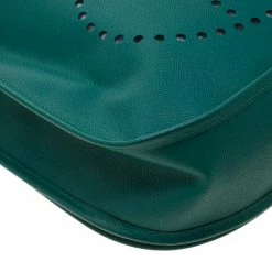 Hermes Vert Vertigo Epsom Leather Evelyne III GM Bag For Women -Deals Hermes Store luxury women hermes used handbags p207648 012