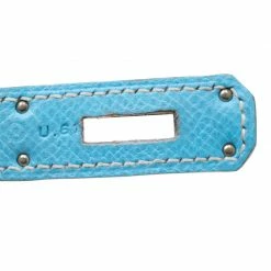 Hermes Celeste Epsom Leather Palladium Hardware Birkin 35 Bag For Women -Deals Hermes Store luxury women hermes used handbags p207723 003