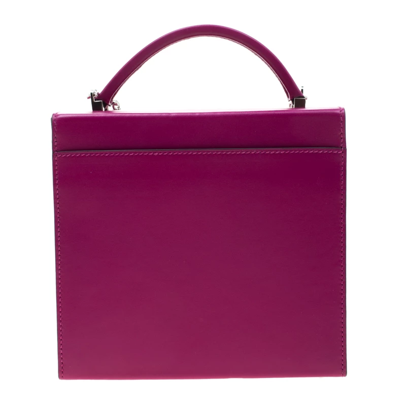 Hermes Rose Pourpre Tadelakt Leather Cinhetic Bag For Women 6 Hermes Rose Pourpre Tadelakt Leather Cinhetic Bag For Women - Image 4