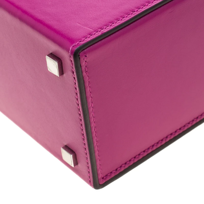 Hermes Rose Pourpre Tadelakt Leather Cinhetic Bag For Women 14 Hermes Rose Pourpre Tadelakt Leather Cinhetic Bag For Women - Image 12