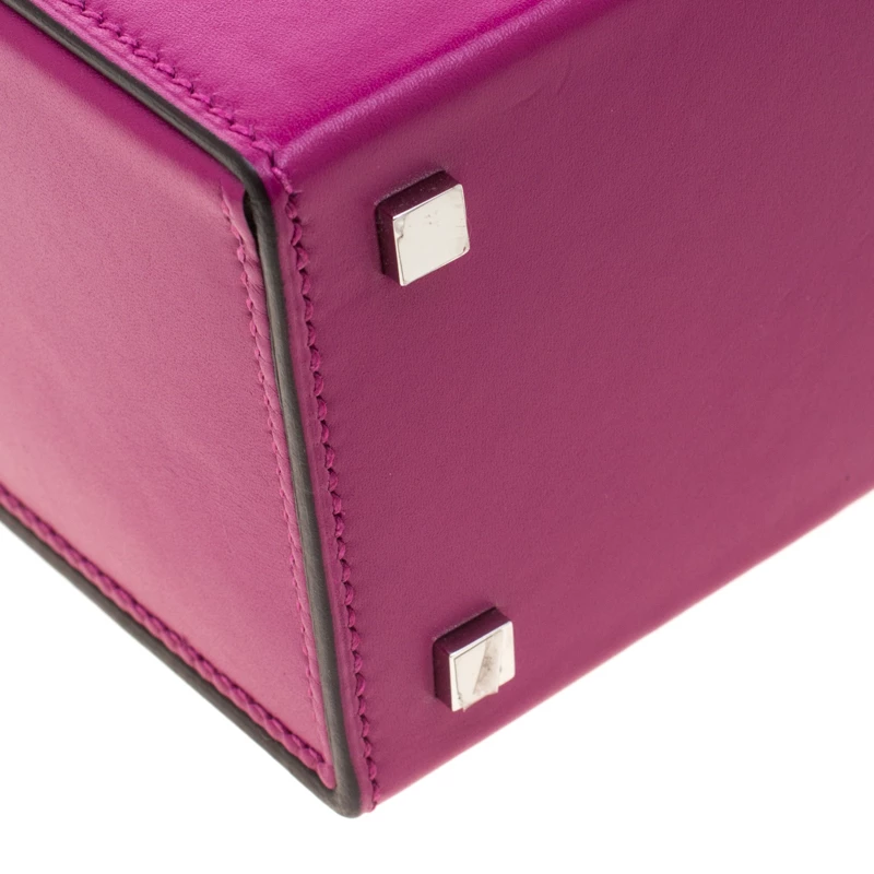 Hermes Rose Pourpre Tadelakt Leather Cinhetic Bag For Women 13 Hermes Rose Pourpre Tadelakt Leather Cinhetic Bag For Women - Image 11