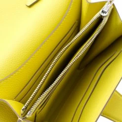 Hermes Lime Swift Leather Mini Convoyeur Wallet For Women -Deals Hermes Store luxury women hermes used handbags p209140 005