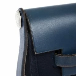 Hermes Herbag Midnight Blue MM Convertible Satchel For Women -Deals Hermes Store luxury women hermes used handbags p20920 007