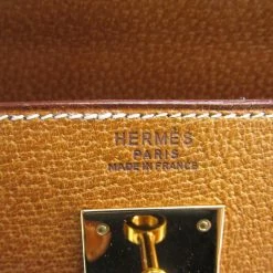 Hermes Saffron Leather Gold Hardware Kelly Retourne 32 Bag For Women -Deals Hermes Store luxury women hermes used handbags p209765 004