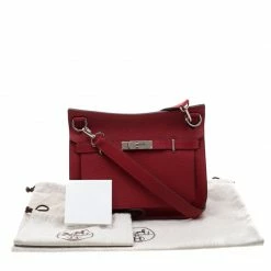 Hermes Rouge Grenat Togo Leather Jypsiere 28 Bag For Women -Deals Hermes Store luxury women hermes used handbags p211433 006