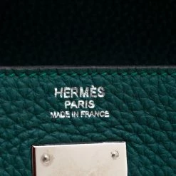 Hermes Vert Vertigo Togo Leather Palladium Hardware Kelly Retourne 32 Bag For Women -Deals Hermes Store luxury women hermes used handbags p211449 004
