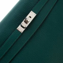 Hermes Vert Vertigo Togo Leather Palladium Hardware Kelly Retourne 32 Bag For Women -Deals Hermes Store luxury women hermes used handbags p211449 008