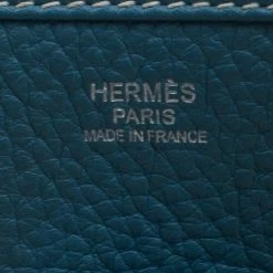 Hermes Blue Lagon Clemence Leather Evelyne III PM Bag For Women -Deals Hermes Store luxury women hermes used handbags p211478 005