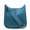 Hermes Blue Lagon Clemence Leather Evelyne III PM Bag For Women -Deals Hermes Store luxury women hermes used handbags p211478 010