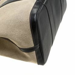 Hermes Black/Off White Canvas And Leather Garden Party MM Tote Bag For Women 24 Hermes Black/Off White Canvas And Leather Garden Party MM Tote Bag For Women -Deals Hermes Store luxury women hermes used handbags p211629 012