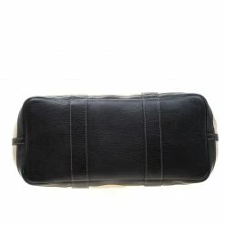 Hermes Black/Off White Canvas And Leather Garden Party MM Tote Bag For Women 19 Hermes Black/Off White Canvas And Leather Garden Party MM Tote Bag For Women -Deals Hermes Store luxury women hermes used handbags p211629 013