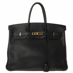 Hermes Black Togo Birkin 35 For Women