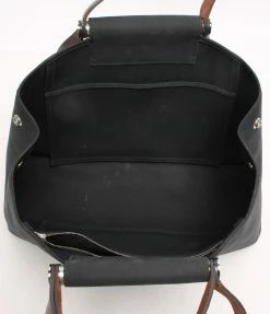 Hermes Black Canvas Cabag Elan Tote Bag For Women -Deals Hermes Store luxury women hermes used handbags p213548 003