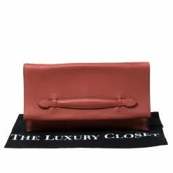 Hermes Brique Swift Leather Pilplat Clutch For Women -Deals Hermes Store luxury women hermes used handbags p215640 007