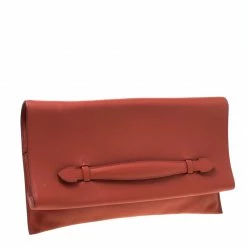 Hermes Brique Swift Leather Pilplat Clutch For Women -Deals Hermes Store luxury women hermes used handbags p215640 009