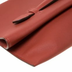 Hermes Brique Swift Leather Pilplat Clutch For Women -Deals Hermes Store luxury women hermes used handbags p215640 013