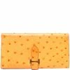 Hermes Yellow Leather Long Wallet For Women -Deals Hermes Store luxury women hermes used handbags p216008 002