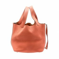 Hermes Crevette Clemence Leather Picotin Lock PM Bag For Women -Deals Hermes Store luxury women hermes used handbags p221129 007