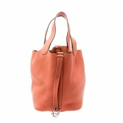 Hermes Crevette Clemence Leather Picotin Lock PM Bag For Women -Deals Hermes Store luxury women hermes used handbags p221129 008