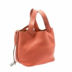 Hermes Crevette Clemence Leather Picotin Lock PM Bag For Women -Deals Hermes Store luxury women hermes used handbags p221129 009
