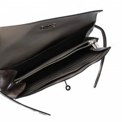 Hermes Vert Veronese Ostrich Leather Long Kelly Wallet For Women -Deals Hermes Store luxury women hermes used handbags p221131 003