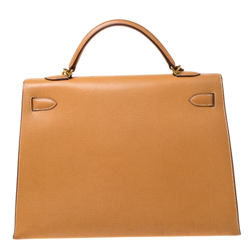 Hermes Natural Sable Vache Liegee Leather Gold Hardware Kelly Sellier 40 Bag For Women 6 Hermes Natural Sable Vache Liegee Leather Gold Hardware Kelly Sellier 40 Bag For Women - Image 4