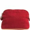 Hermes Bordeaux Toile Canvas Mini Bolide Pouch For Women -Deals Hermes Store luxury women hermes used handbags p228552 001
