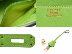 Hermes Apple Green Veau Gulliver Leather Gold Hardware Birkin 35 Bag For Women -Deals Hermes Store luxury women hermes used handbags p229986 007