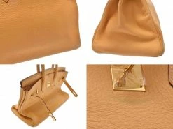 Hermes Saffron Leather Gold Hardware Birkin 35 Bag For Women -Deals Hermes Store luxury women hermes used handbags p229990 005