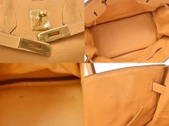 Hermes Saffron Leather Gold Hardware Birkin 35 Bag For Women -Deals Hermes Store luxury women hermes used handbags p229990 006