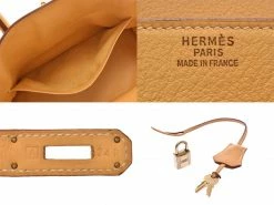 Hermes Saffron Leather Gold Hardware Birkin 35 Bag For Women -Deals Hermes Store luxury women hermes used handbags p229990 007