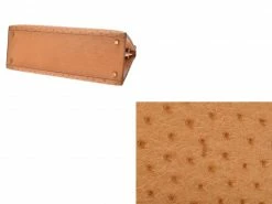 Hermes Chestnut Ostrich Gold Hardware Kelly Sellier 32 Bag For Women -Deals Hermes Store luxury women hermes used handbags p230008 002