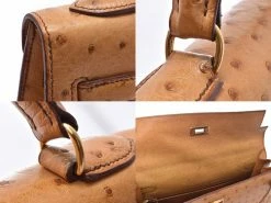 Hermes Chestnut Ostrich Gold Hardware Kelly Sellier 32 Bag For Women -Deals Hermes Store luxury women hermes used handbags p230008 004